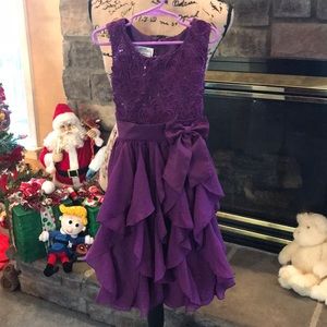 Girls purple dress